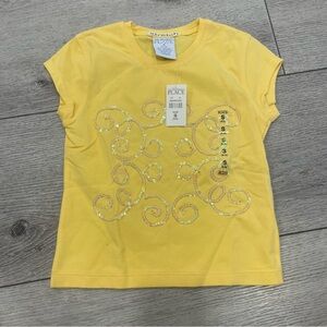 The Children's Place Yellow Swirl Design Tee